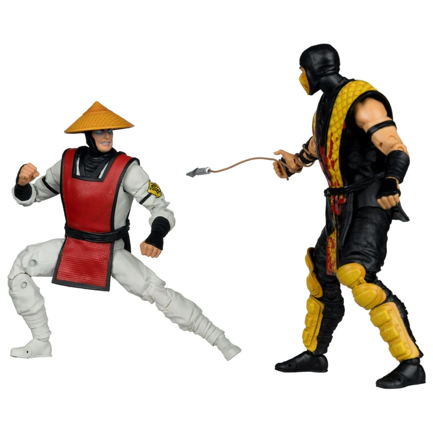 Figurina de actiune Mortal Kombat 2-pack Scorpion vs. Raiden (Klassics) 18 cm poza produsului
