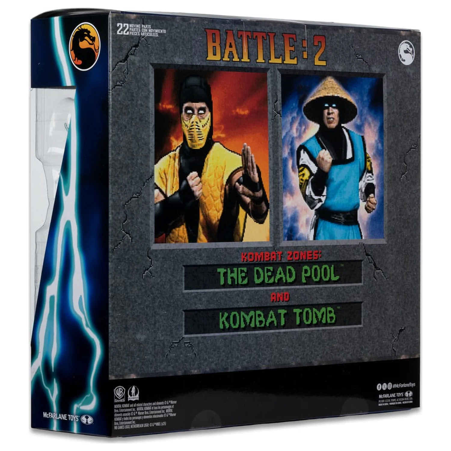 Figurina de actiune Mortal Kombat 2-pack Scorpion vs. Raiden (Klassics) 18 cm poza produsului