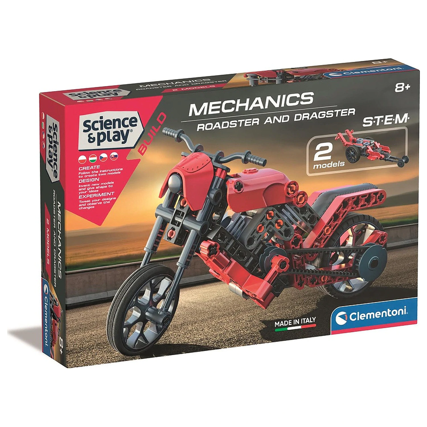 Motor and Race Car Roadster and Dragster Jucarie de constructie poza produsului