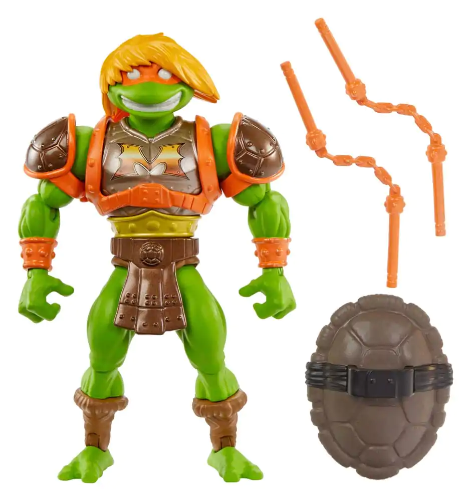 MOTU x TMNT: Turtles of Grayskull Figurina de Acțiune Michelangelo 14 cm poza produsului