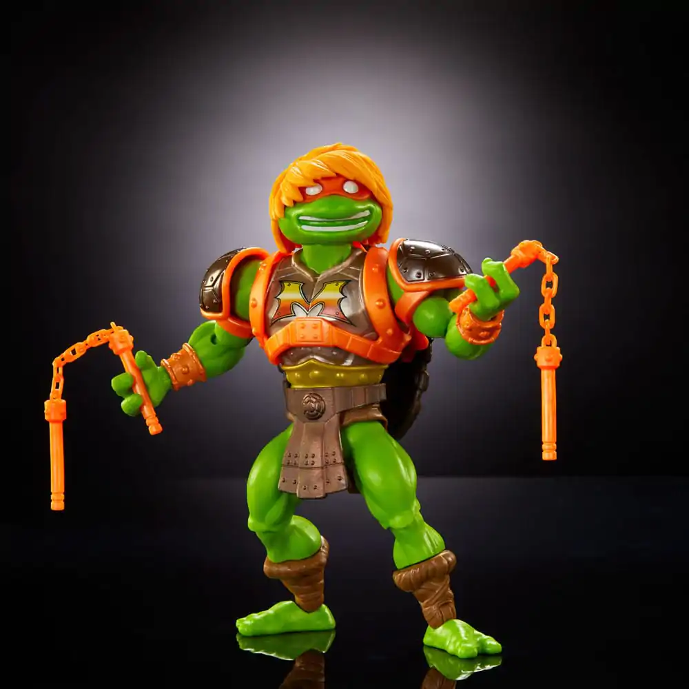 MOTU x TMNT: Turtles of Grayskull Figurina de Acțiune Michelangelo 14 cm poza produsului