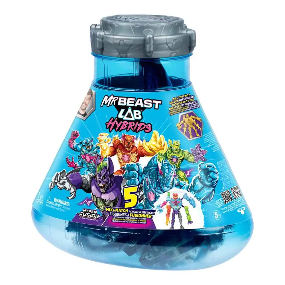 Set 5 figurine Mr. Beast Lab Hybrids Figure Hyper Fusion Lab 3 cm poza produsului