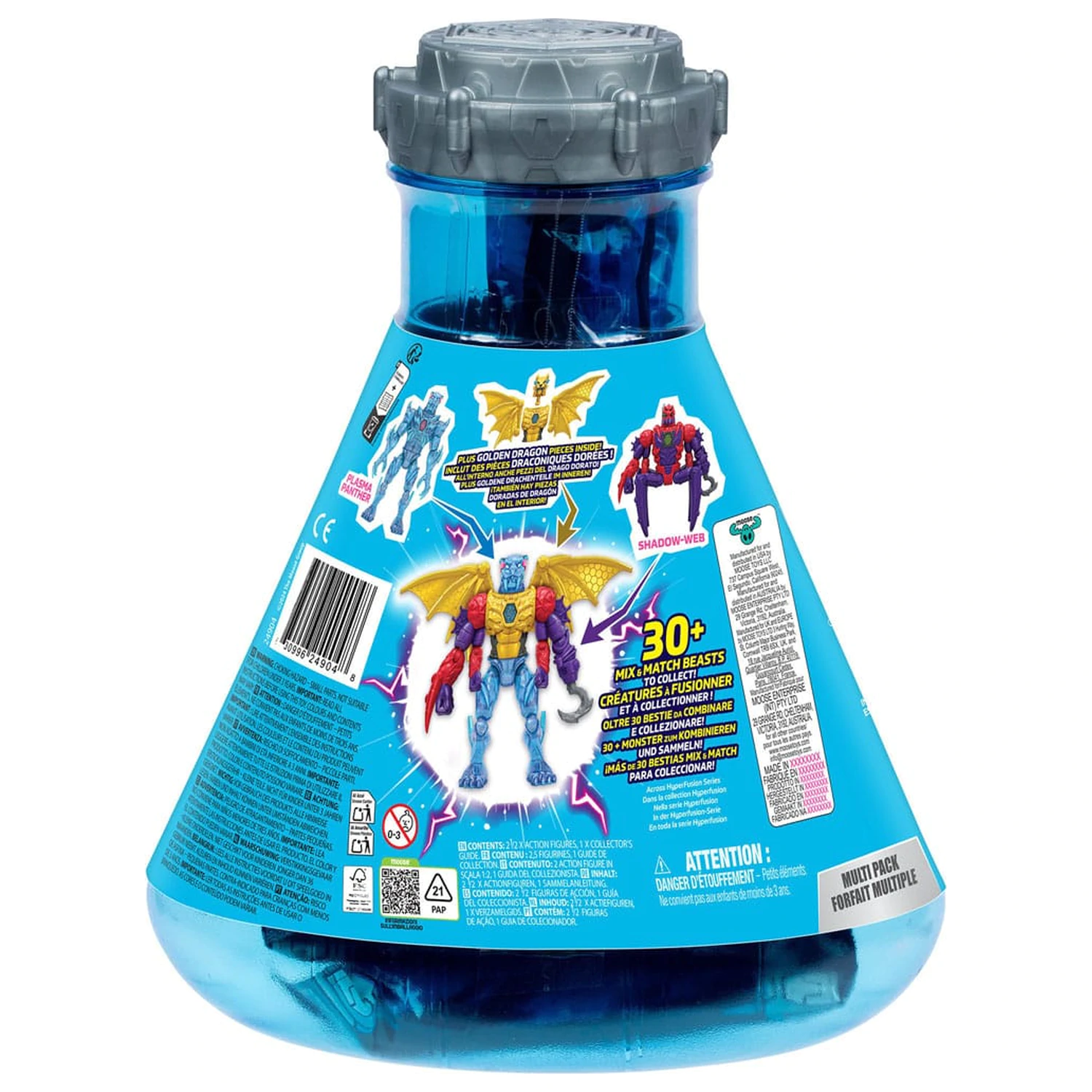 Mr. Beast Lab Hybrids Series 2 Mini Figurine pachet de 2 Spider vs Energy Panther 11 cm poza produsului