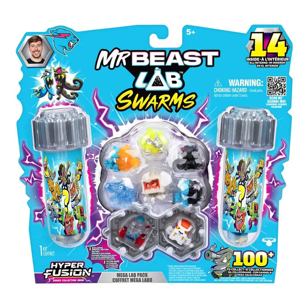 Mr. Beast Lab Swarms Figurina Set 14 piese Mega Lab 3 cm poza produsului