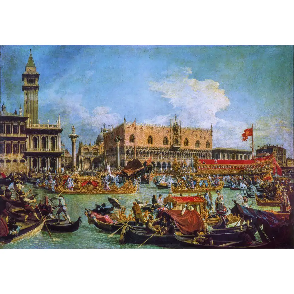 Museum Canaletto The Return of the Bucentaur at the Molo on Ascension Day puzzle 1000 piese poza produsului