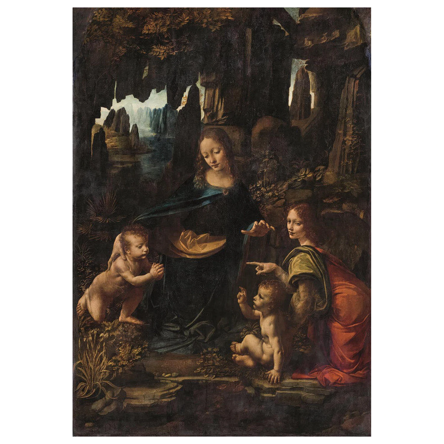 Museum Louvre Leonardo - The Virgin of the Rocks puzzle 1000 piese poza produsului