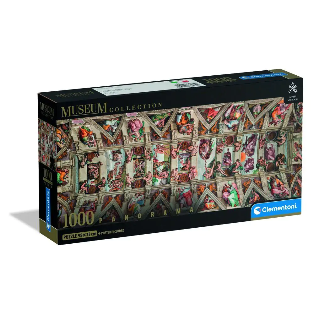 Museum Michelangelo The Sistine Chapel Ceiling Panorama puzzle 1000 piese poza produsului