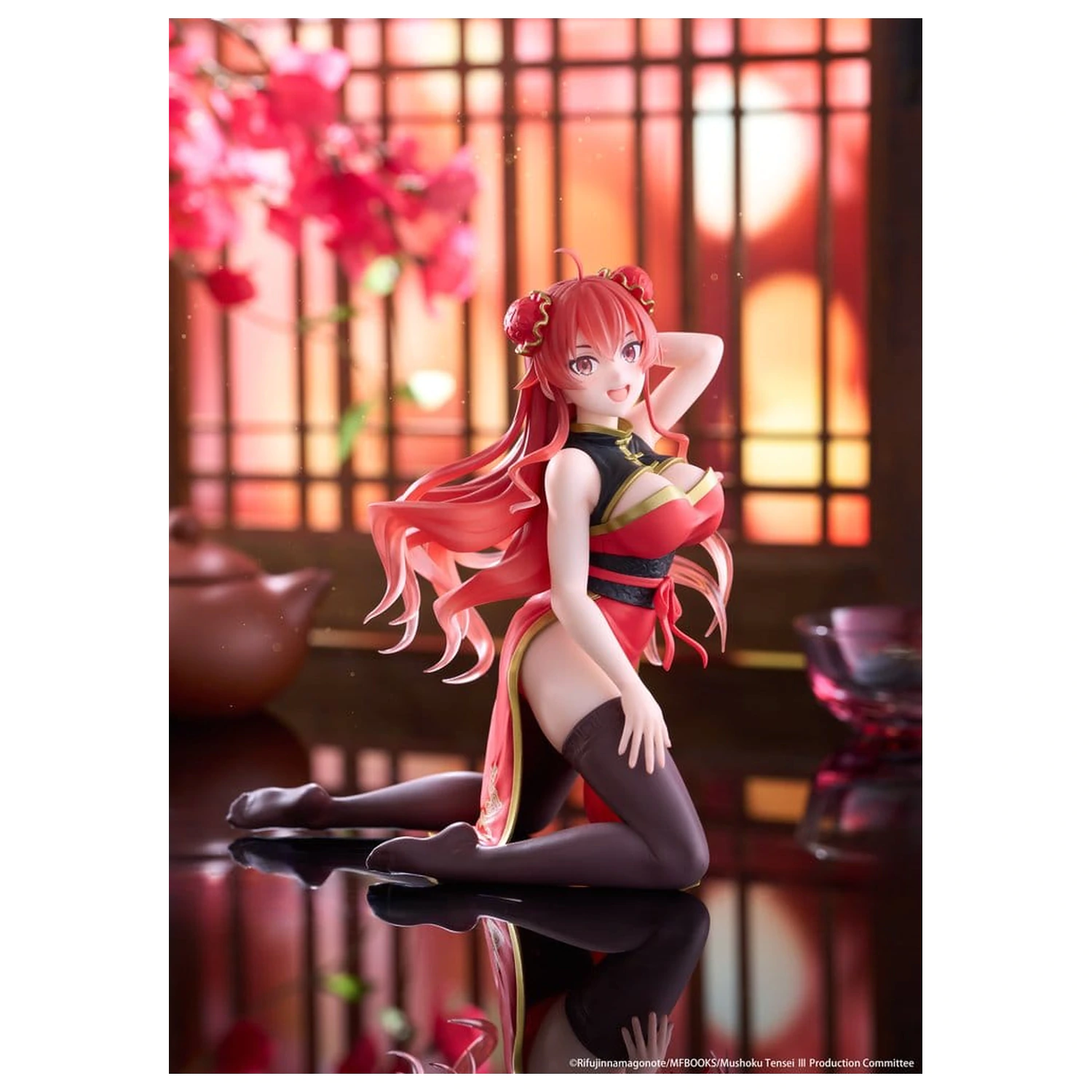 Mushoku Tensei: Jobless Reincarnation Figurina PVC de birou Cute Eris Greyrat (Chinese Dress Ver.) 13 cm poza produsului