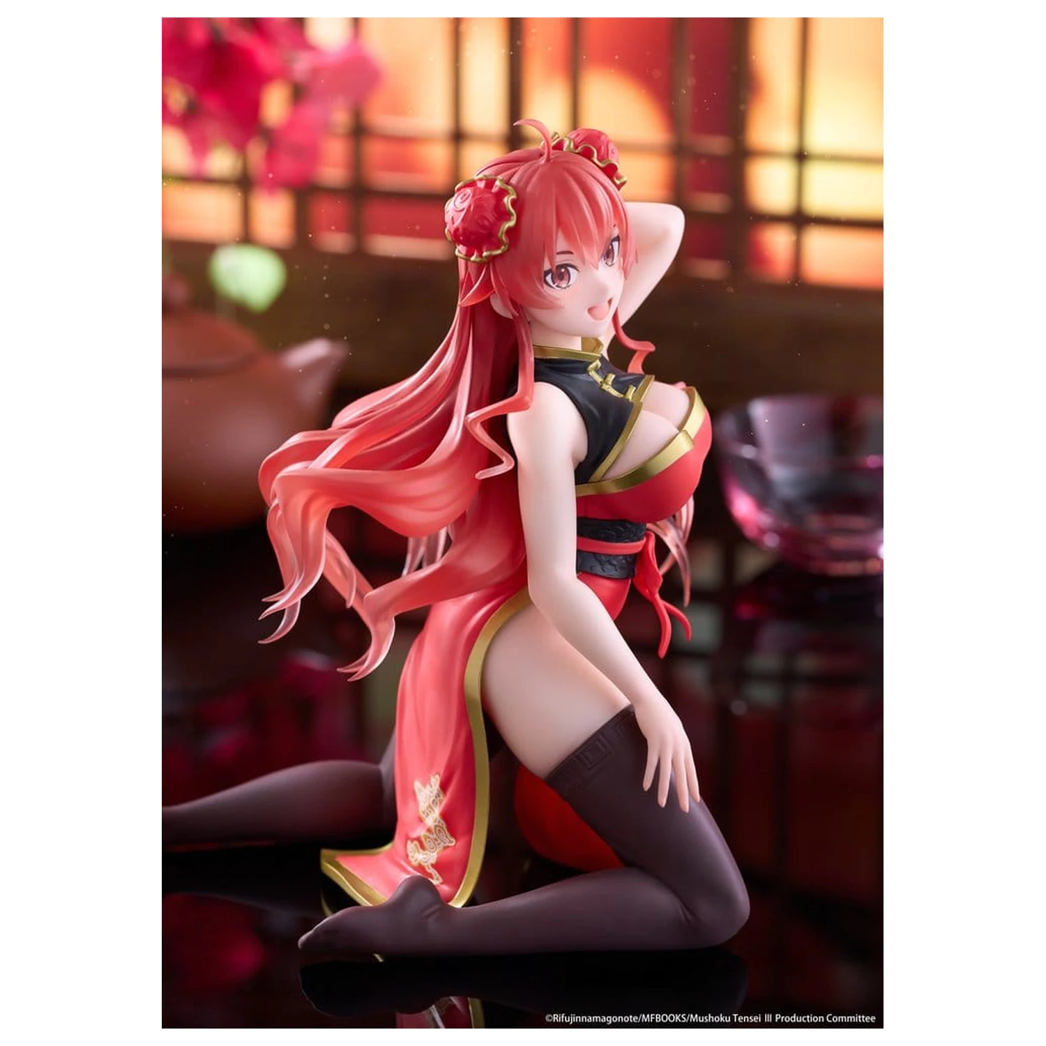 Mushoku Tensei: Jobless Reincarnation Figurina PVC de birou Cute Eris Greyrat (Chinese Dress Ver.) 13 cm poza produsului