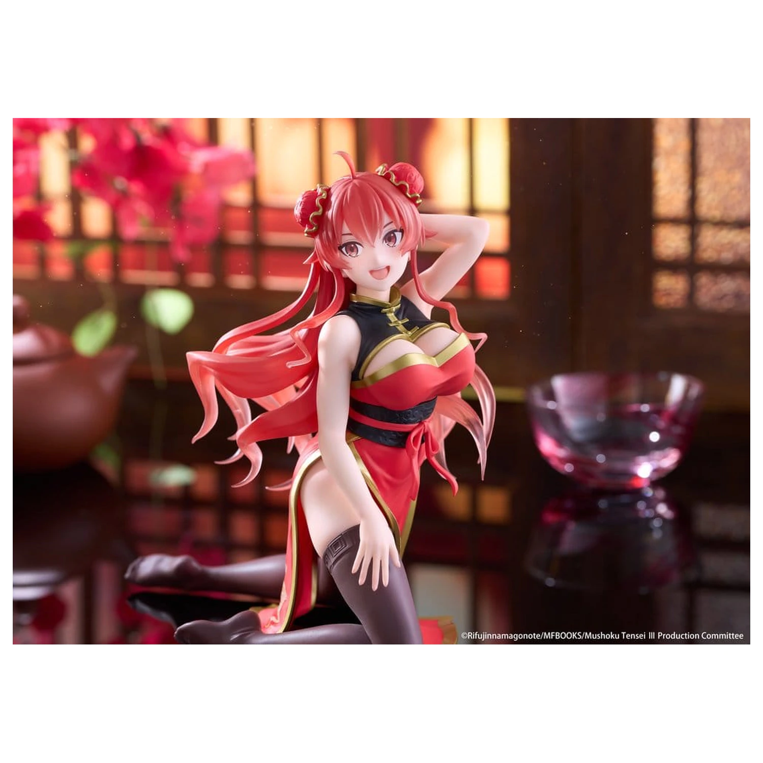 Mushoku Tensei: Jobless Reincarnation Figurina PVC de birou Cute Eris Greyrat (Chinese Dress Ver.) 13 cm poza produsului