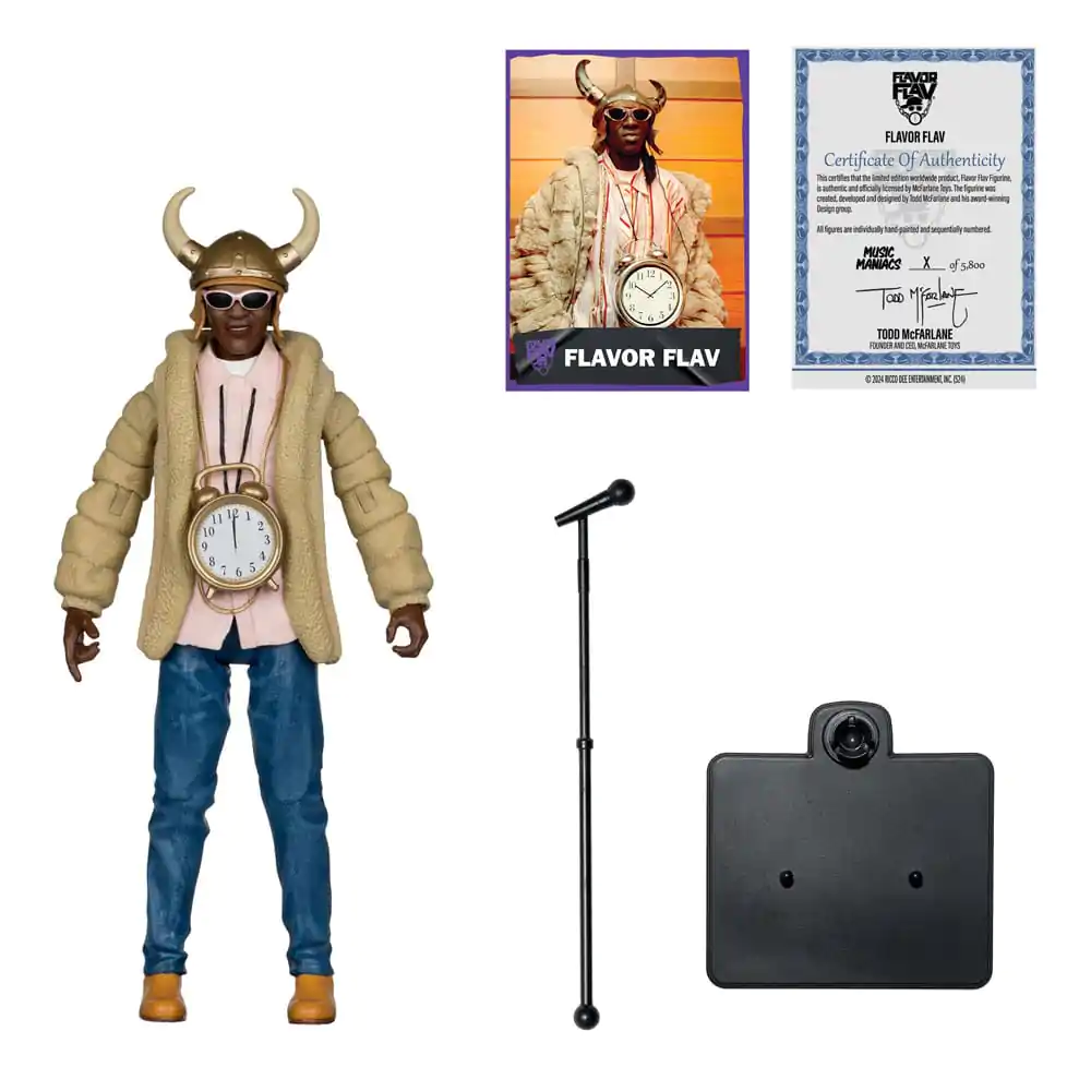 Figurină de acțiune Hip Hop Music Maniacs Flavor Flav 16 cm poza produsului