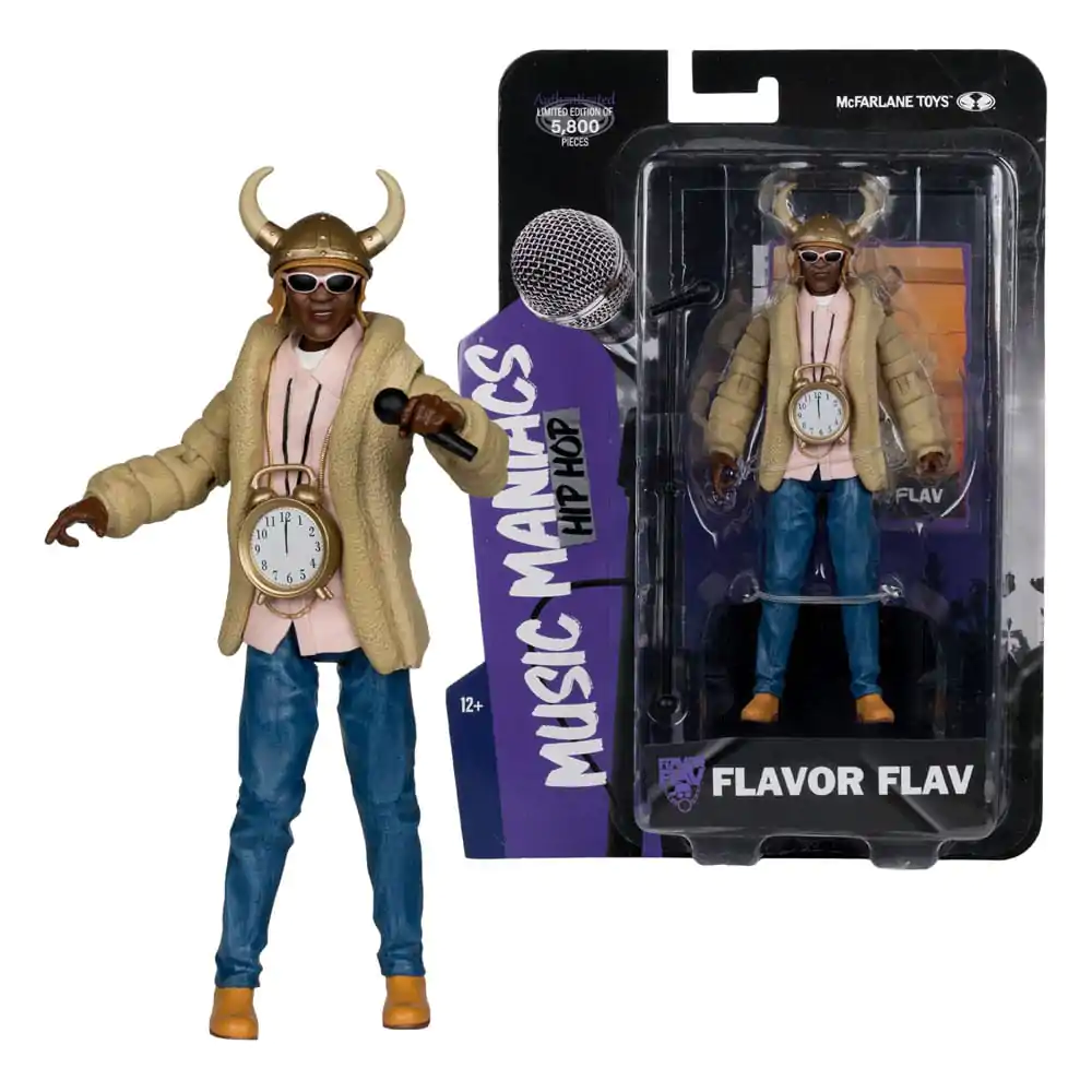 Figurină de acțiune Hip Hop Music Maniacs Flavor Flav 16 cm poza produsului