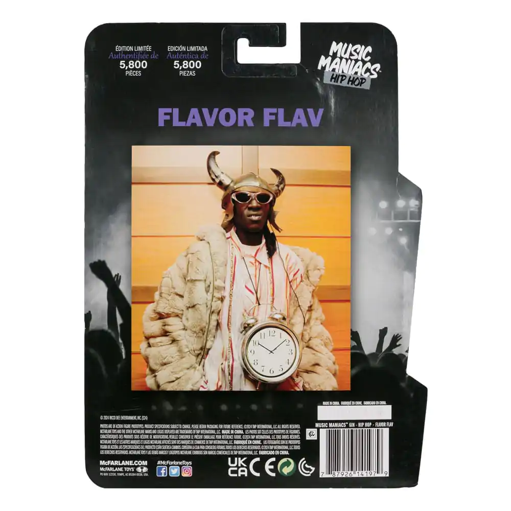 Figurină de acțiune Hip Hop Music Maniacs Flavor Flav 16 cm poza produsului