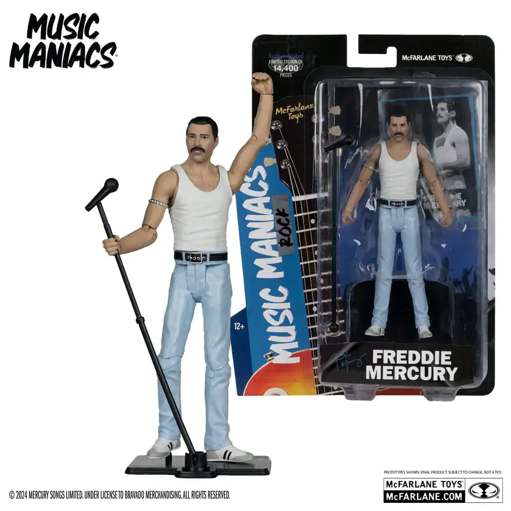 Figurină de acțiune Rock Music Maniacs Freddie Mercury 15 cm poza produsului