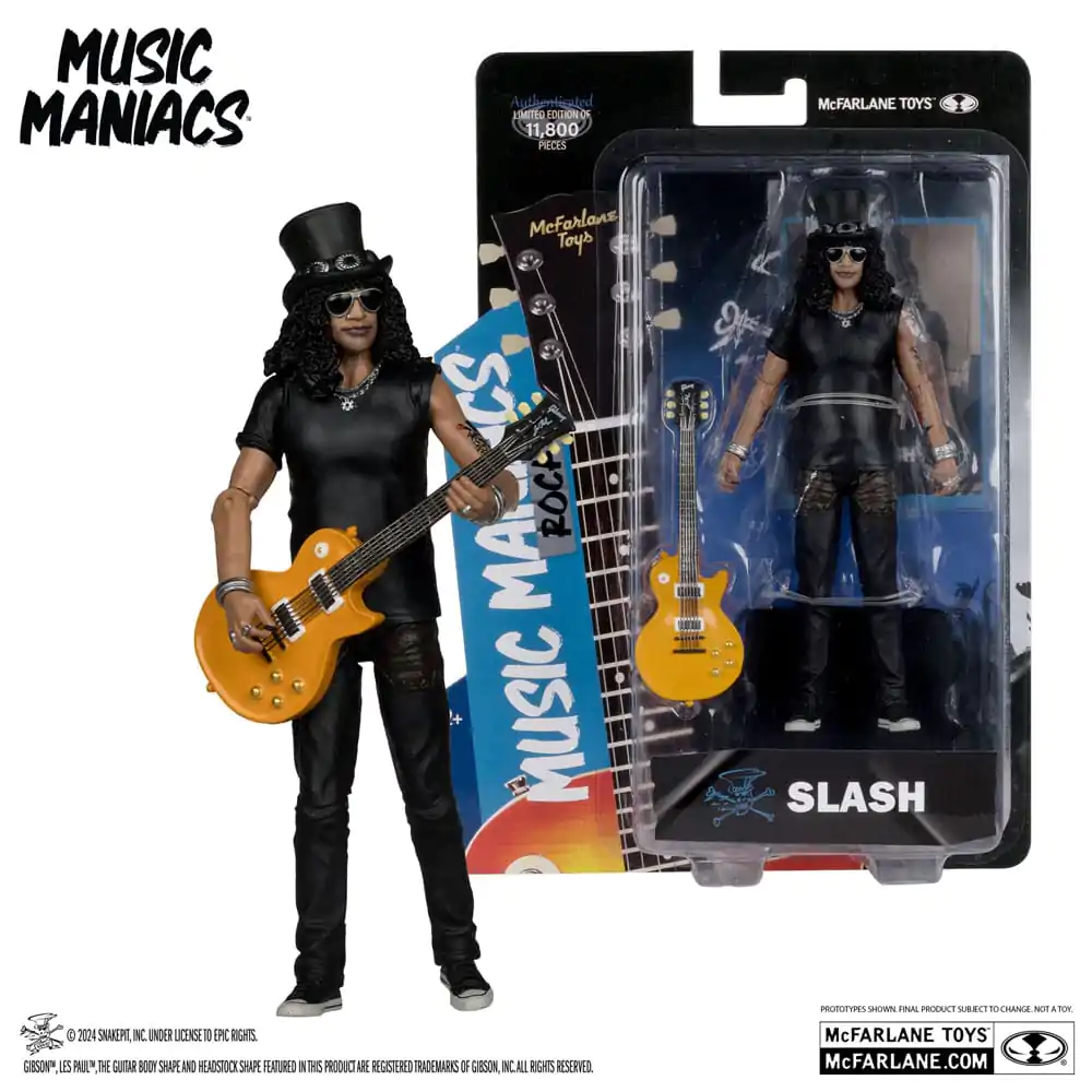 Figurină de acțiune Music Maniacs Rock Slash 15 cm poza produsului