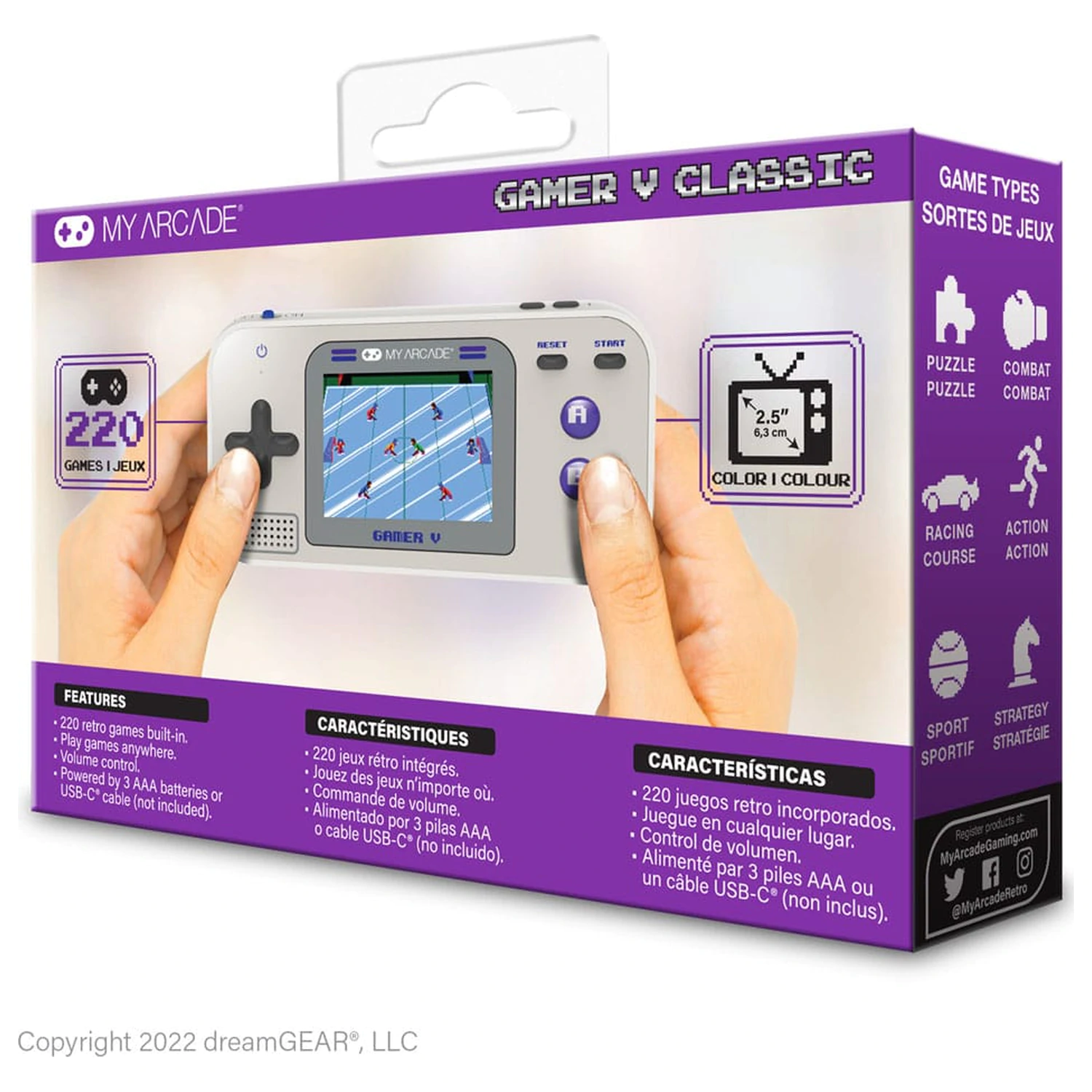 My Arcade Portable Gaming System Gamer V Classic  poza produsului