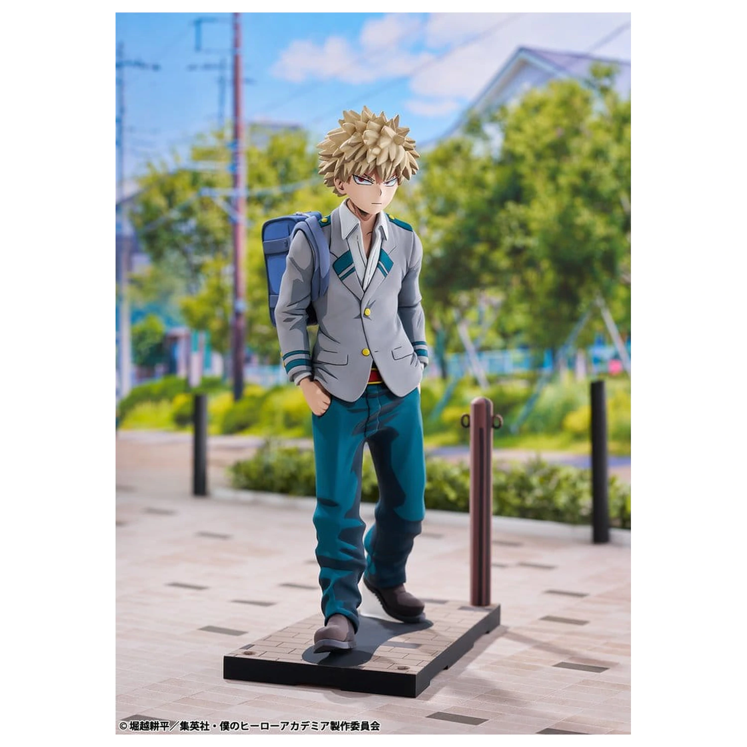 My Hero Academia PVC Figurina 1/8 Katsuki Bakugo Uniforma Liceului U.A. versiune 2Dimensioning 23 cm poza produsului