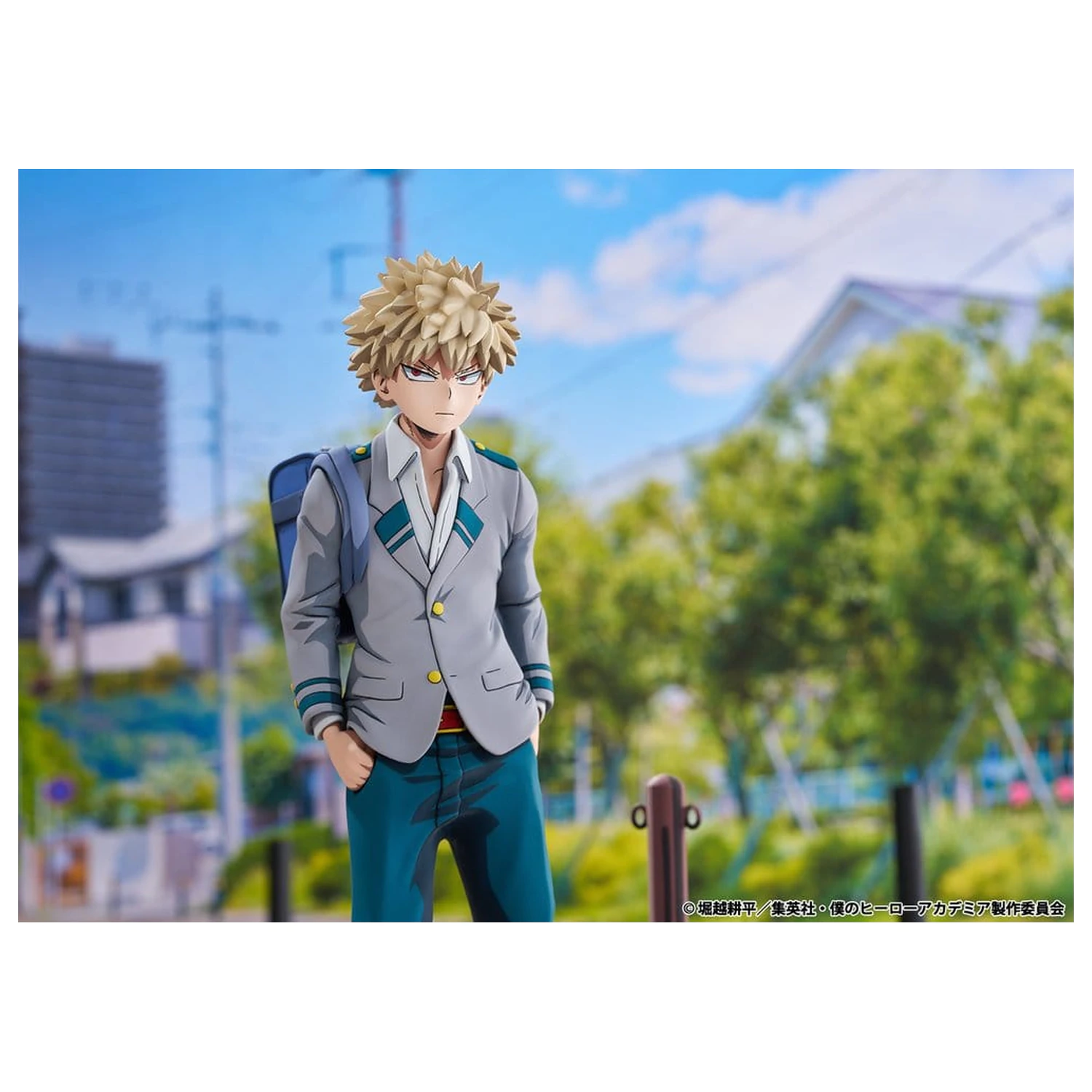 My Hero Academia PVC Figurina 1/8 Katsuki Bakugo Uniforma Liceului U.A. versiune 2Dimensioning 23 cm poza produsului