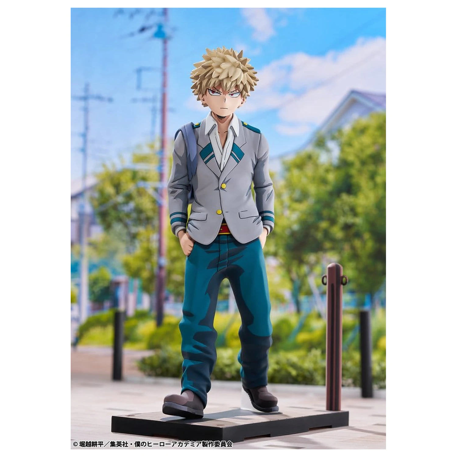 My Hero Academia PVC Figurina 1/8 Katsuki Bakugo Uniforma Liceului U.A. versiune 2Dimensioning 23 cm poza produsului