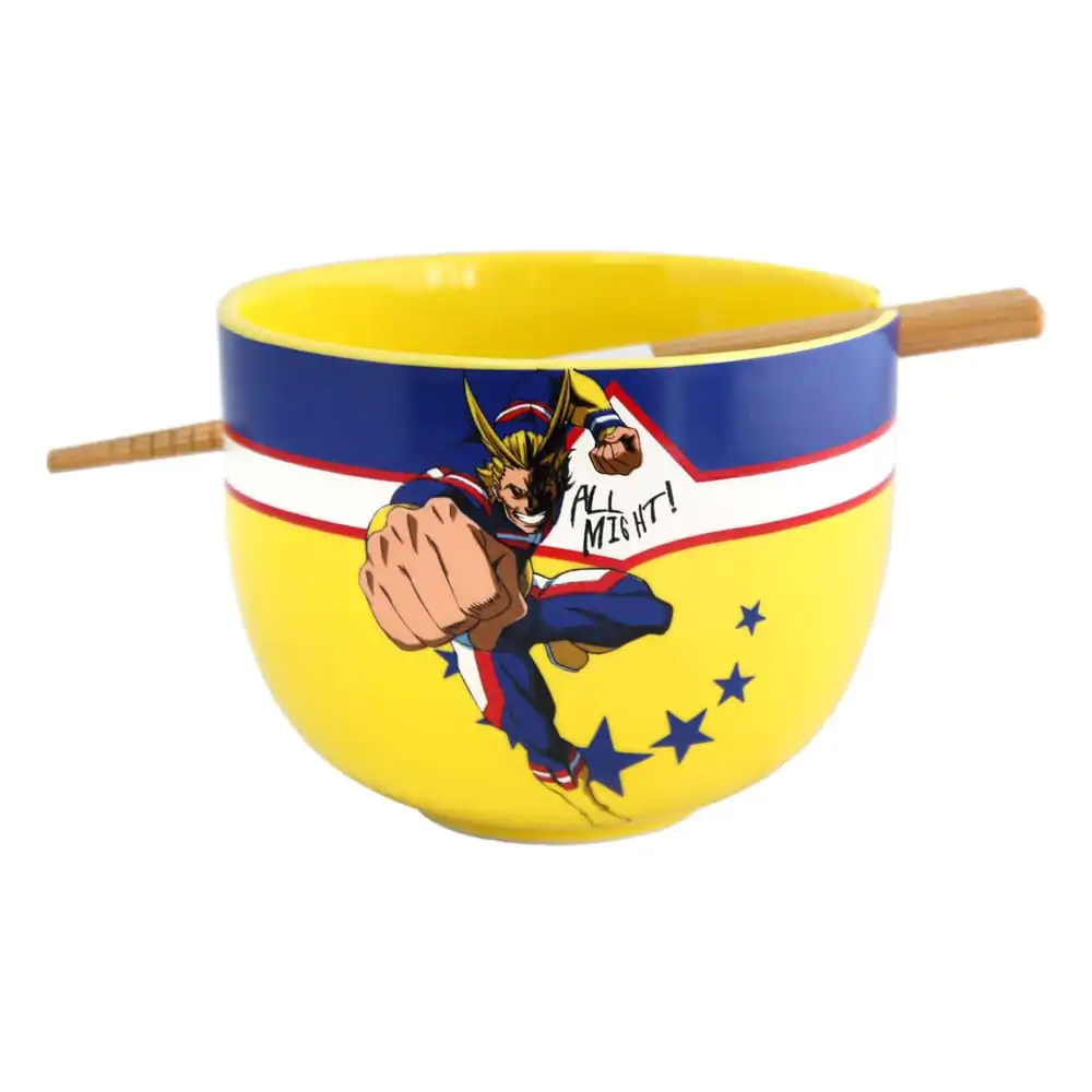 Bol pentru ramen My Hero Academia cu bețișoare All Might 414 ml poza produsului