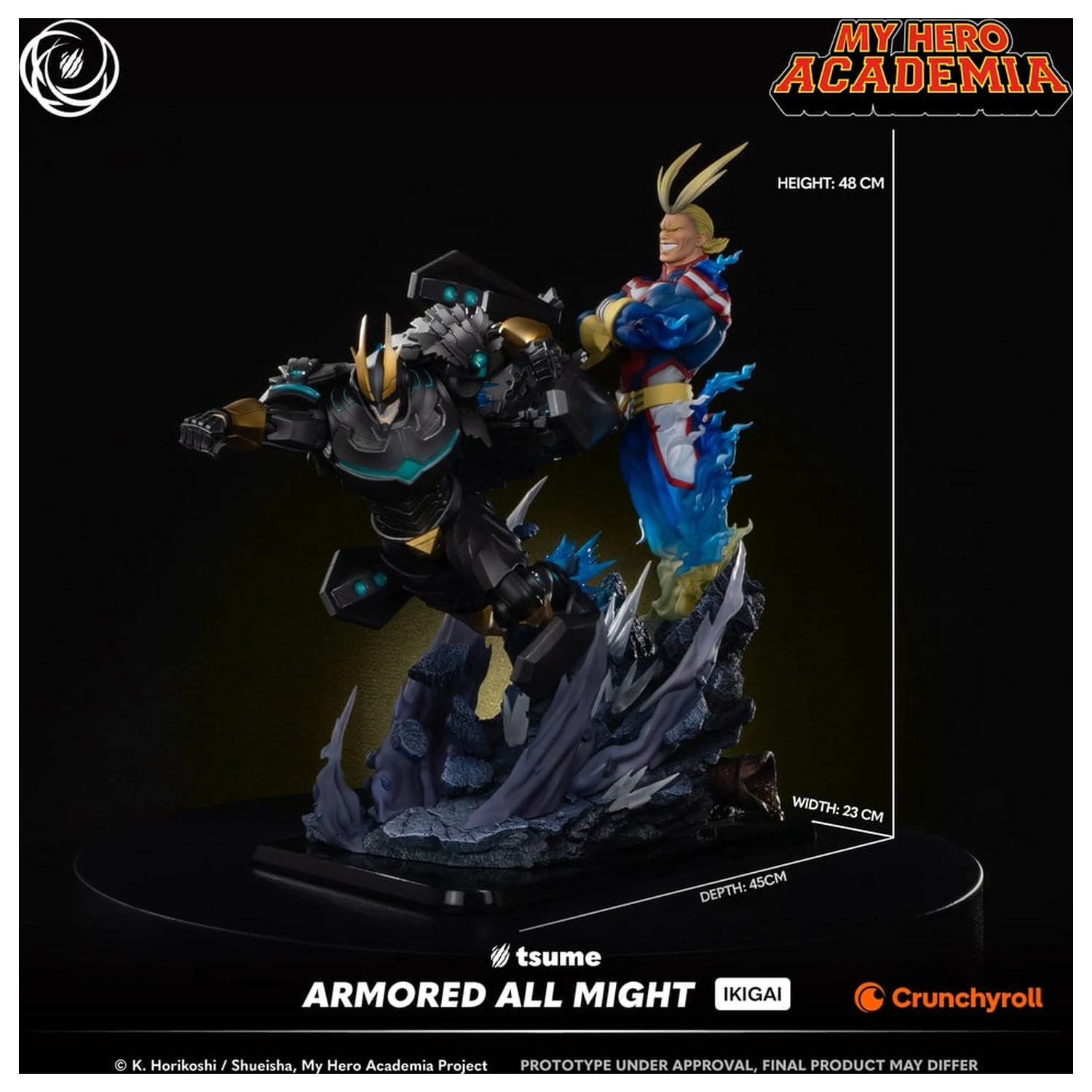 My Hero Academia Armored All Might Statuie Ikigai 1/6 de Tsume 48cm poza produsului