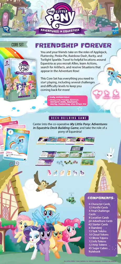 My Little Pony card game Deck-Building Adventures in Equestria Versiunea în engleză poza produsului