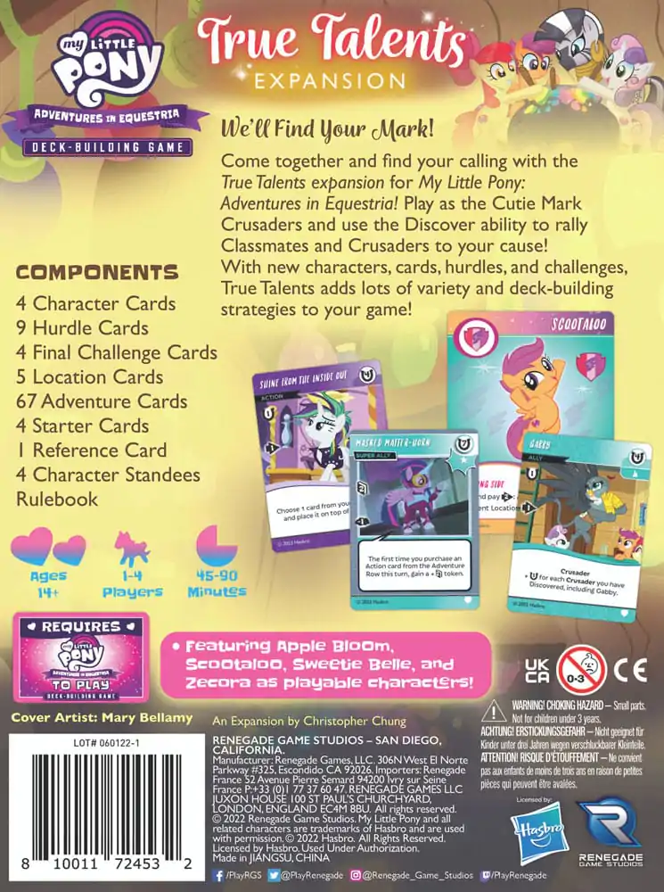 My Little Pony card game Deck-Building True Talents Expansion Versiune în engleză poza produsului