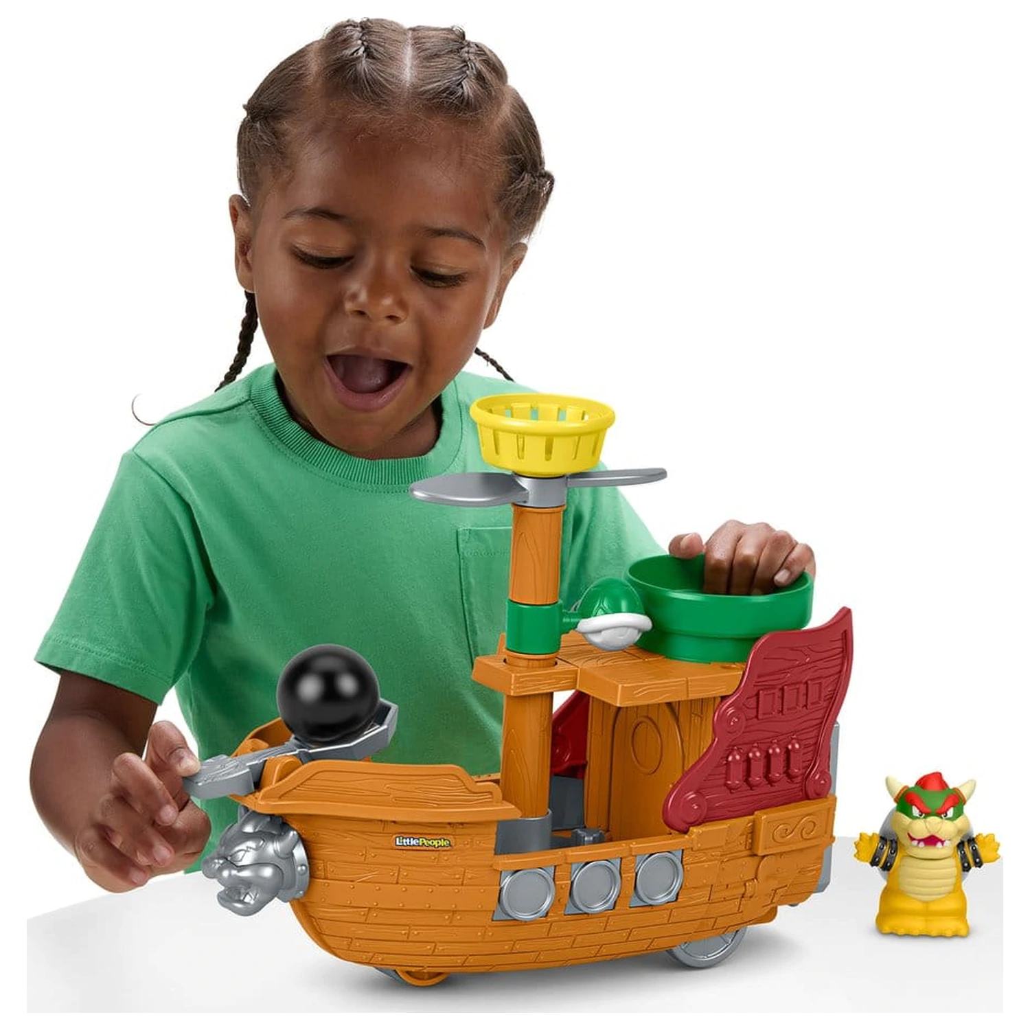 My Mario Little People Playset Bowser's Airship poza produsului