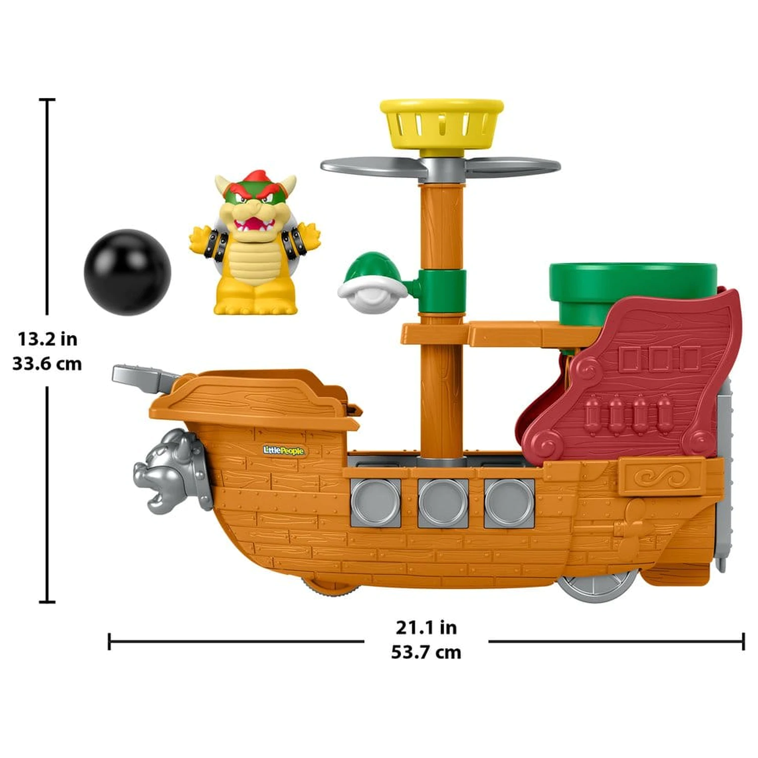 My Mario Little People Playset Bowser's Airship poza produsului
