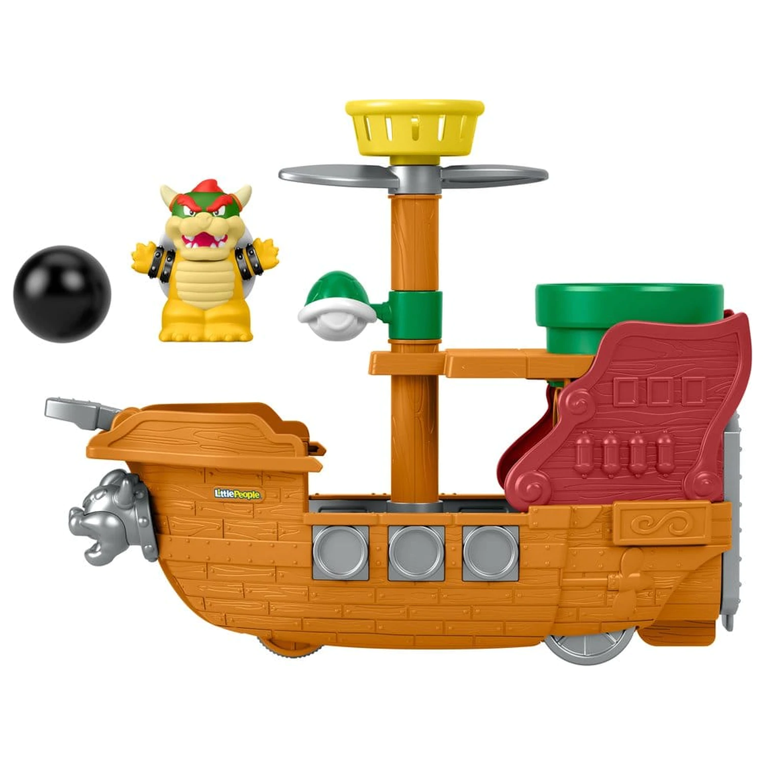 My Mario Little People Playset Bowser's Airship poza produsului