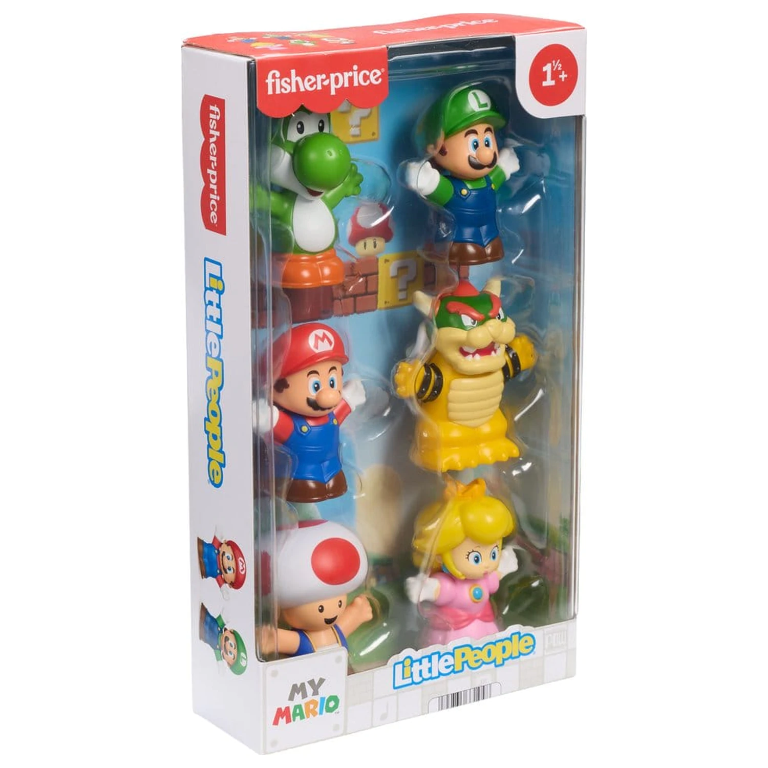 My Mario Little People Collector Mini Figura Pachet de 6, 7 cm poza produsului