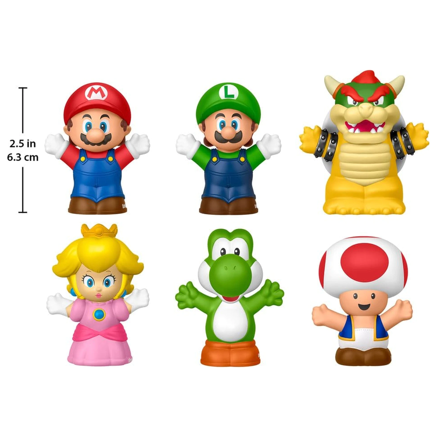 My Mario Little People Collector Mini Figura Pachet de 6, 7 cm poza produsului