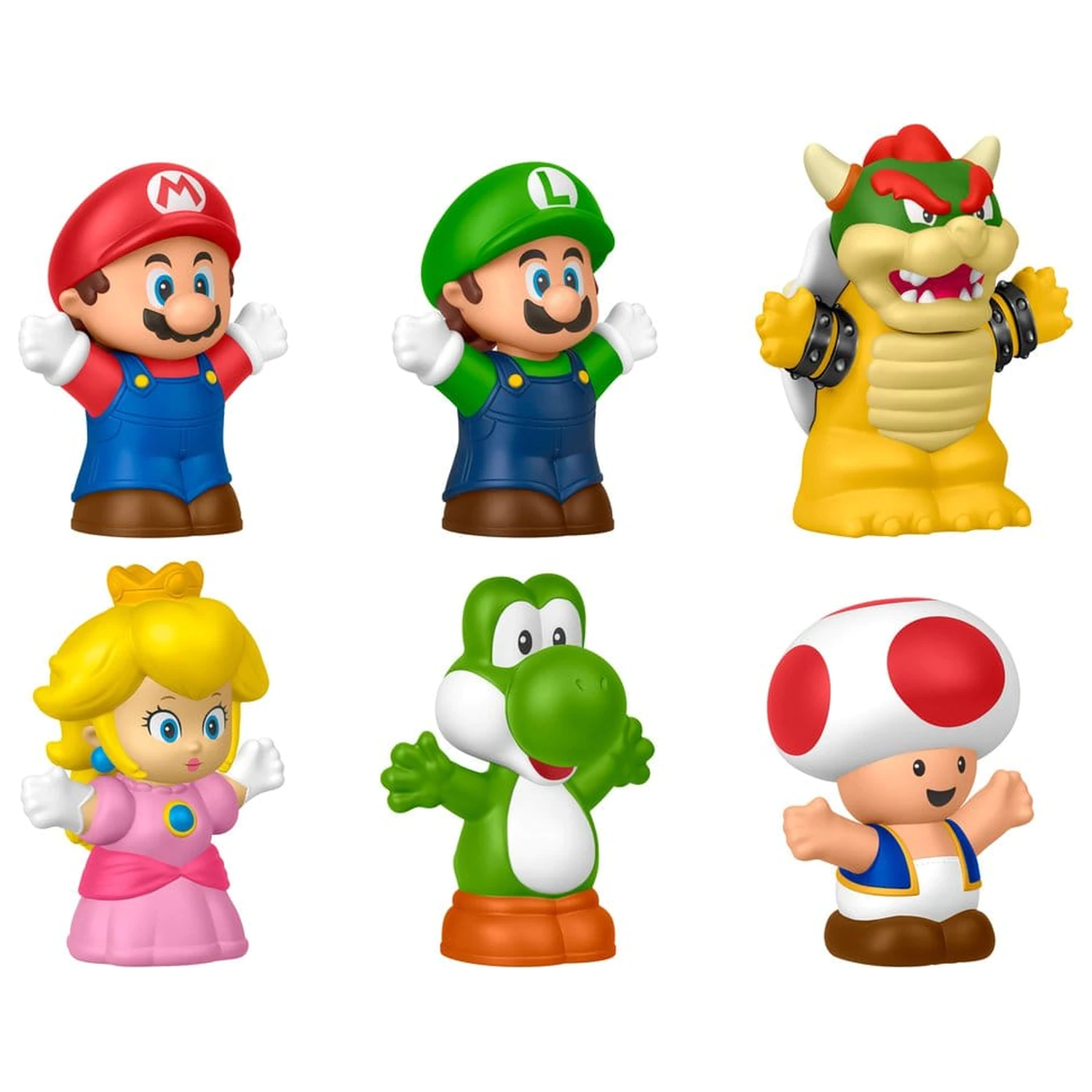 My Mario Little People Collector Mini Figura Pachet de 6, 7 cm poza produsului