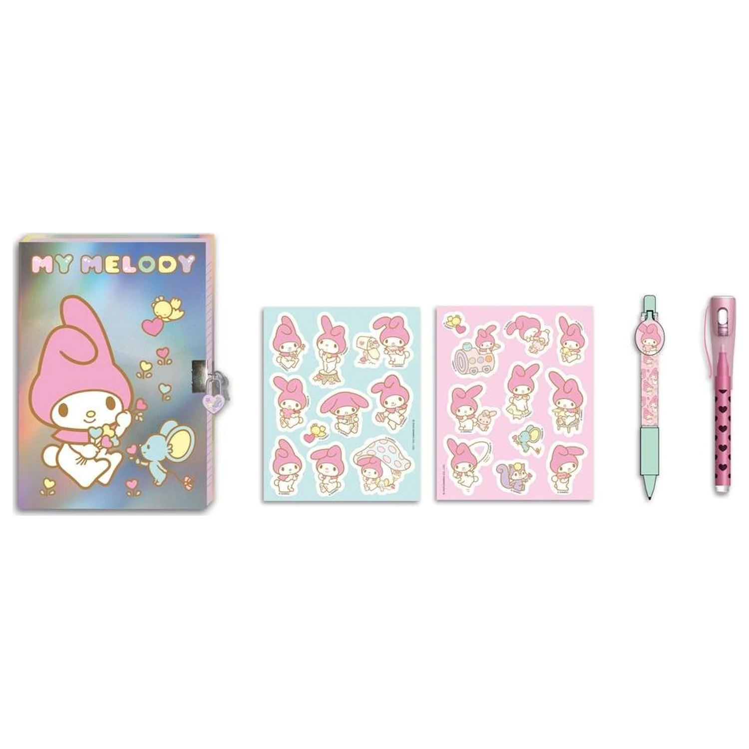 My Melody Gift Box Diary cu lacat + accesorii poza produsului