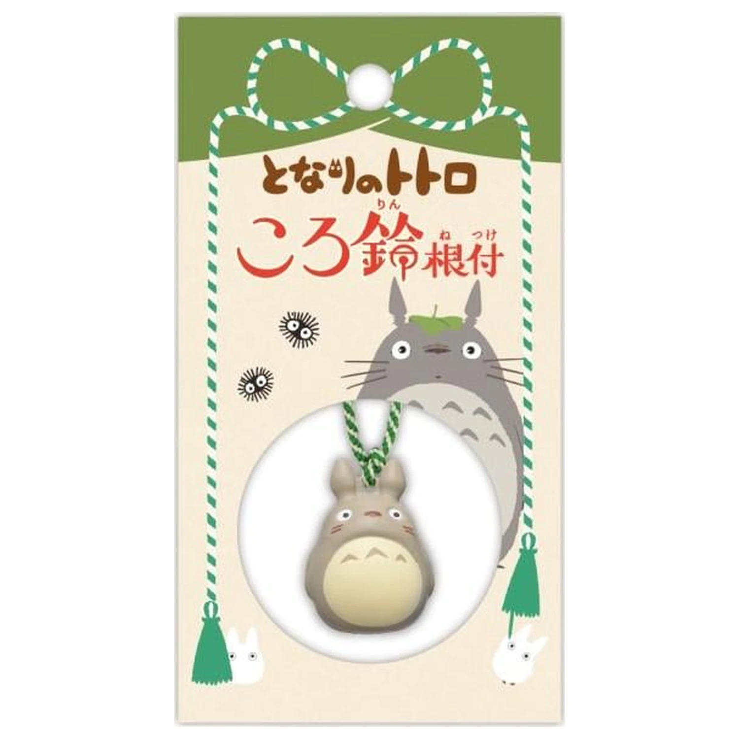 My Neighbor Totoro Grey Totoro Strap Bell Netsuke poza produsului