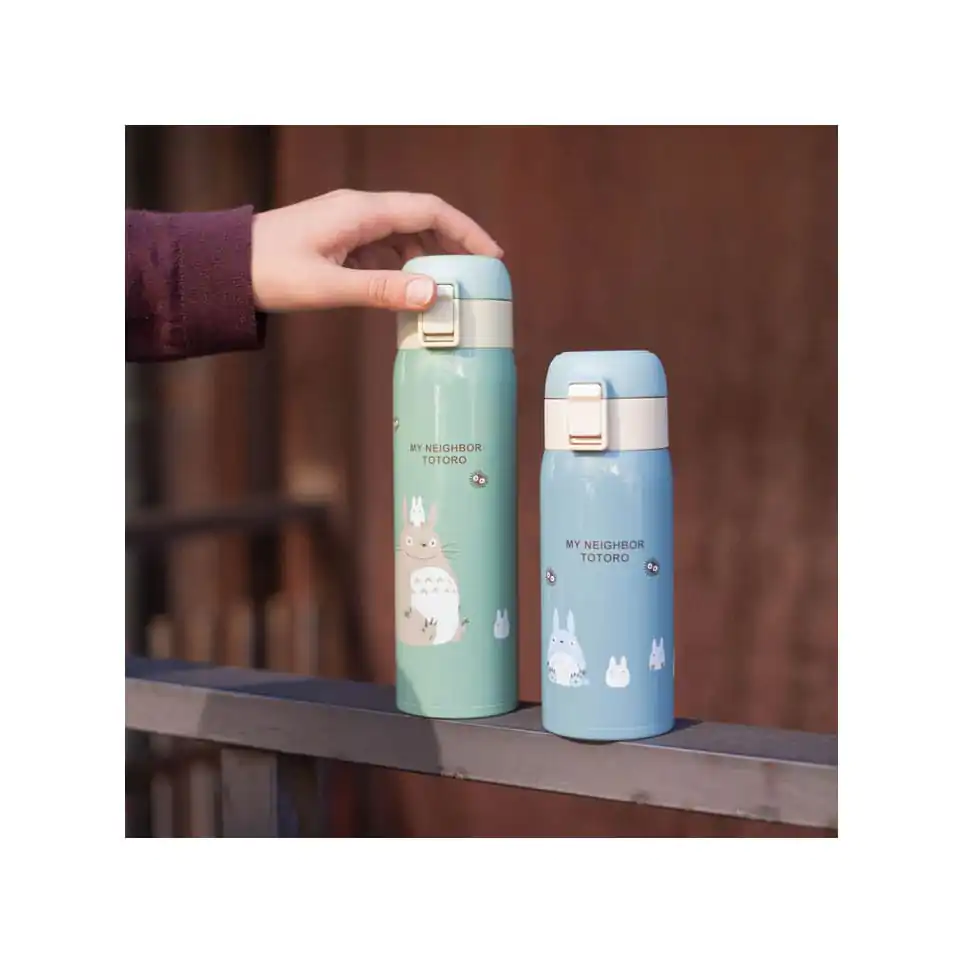 My Neighbor Totoro Sticlă pentru Apă One Push Mat Blue 350ml poza produsului