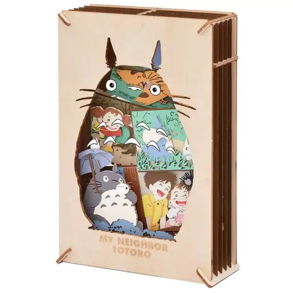 Kit Model de Hârtie My Neighbor Totoro Paper Theater Stil Lemn Siluetă Big Totoro poza produsului