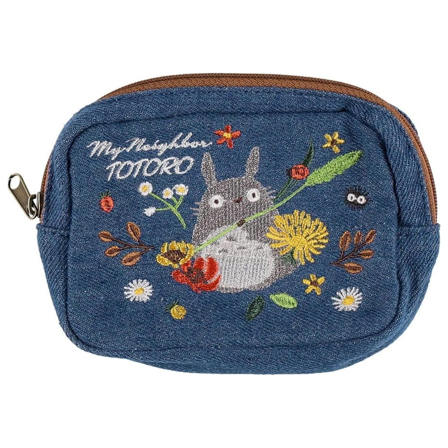 My Neighbor Totoro Denim Pouch Totoro & flower wreath poza produsului