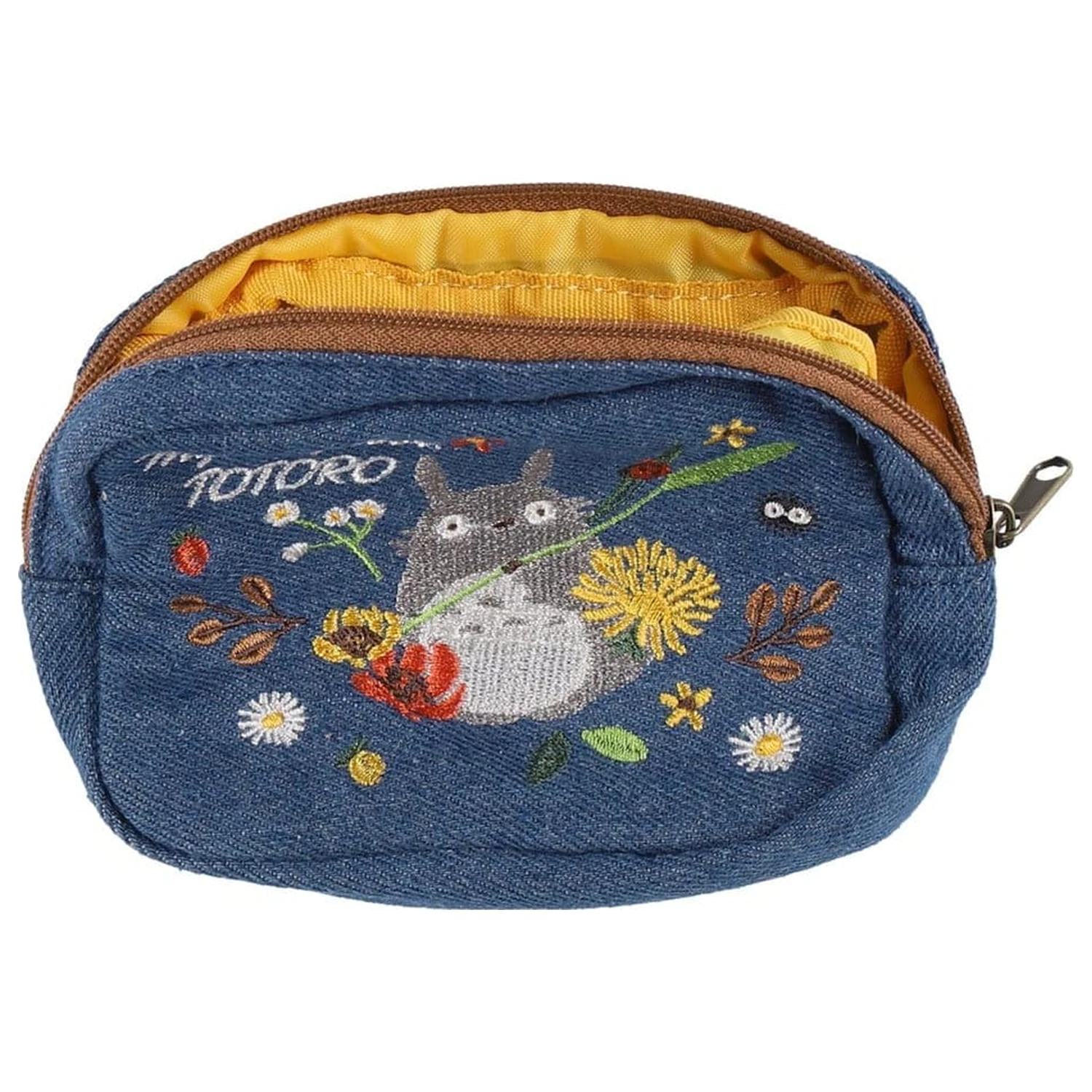 My Neighbor Totoro Denim Pouch Totoro & flower wreath poza produsului