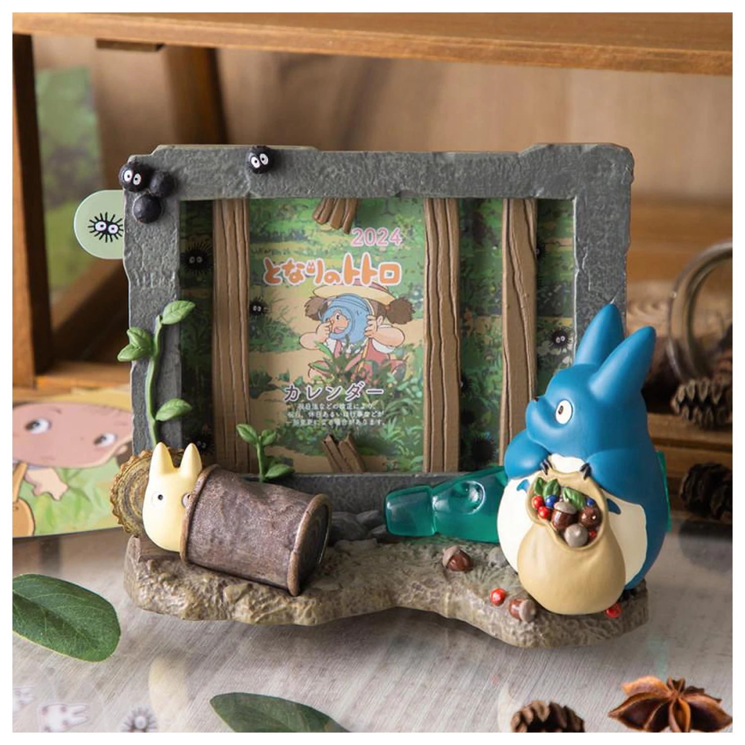 My Neighbor Totoro Totoro & Kusakabe House Diorama Frame poza produsului