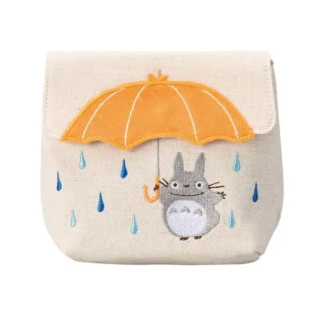 Portofel My Neighbor Totoro Coin Purse Totoro Orange Umbrella poza produsului