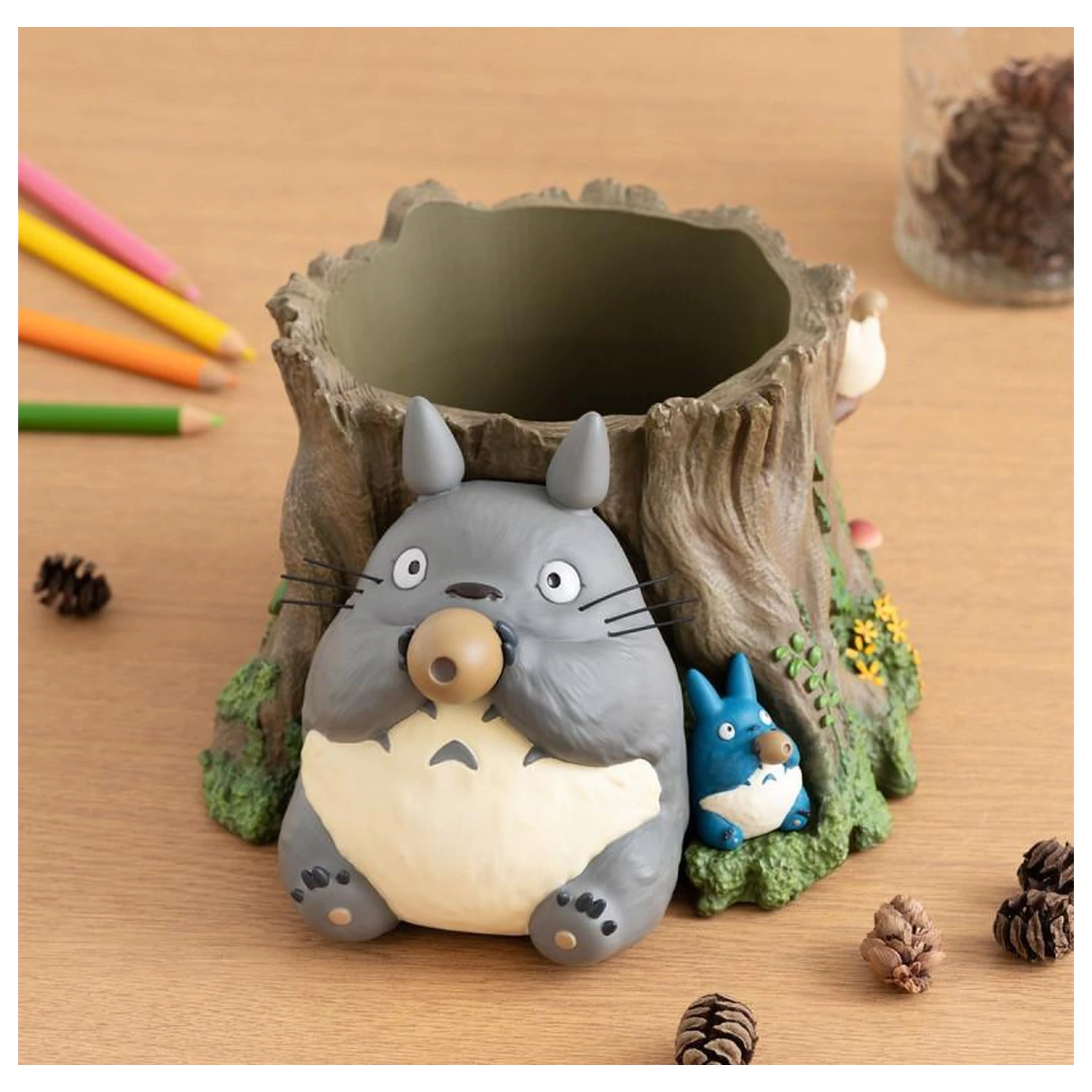 My Neighbor Totoro Totoro tree trunk Planter Diorama 17.5 cm poza produsului