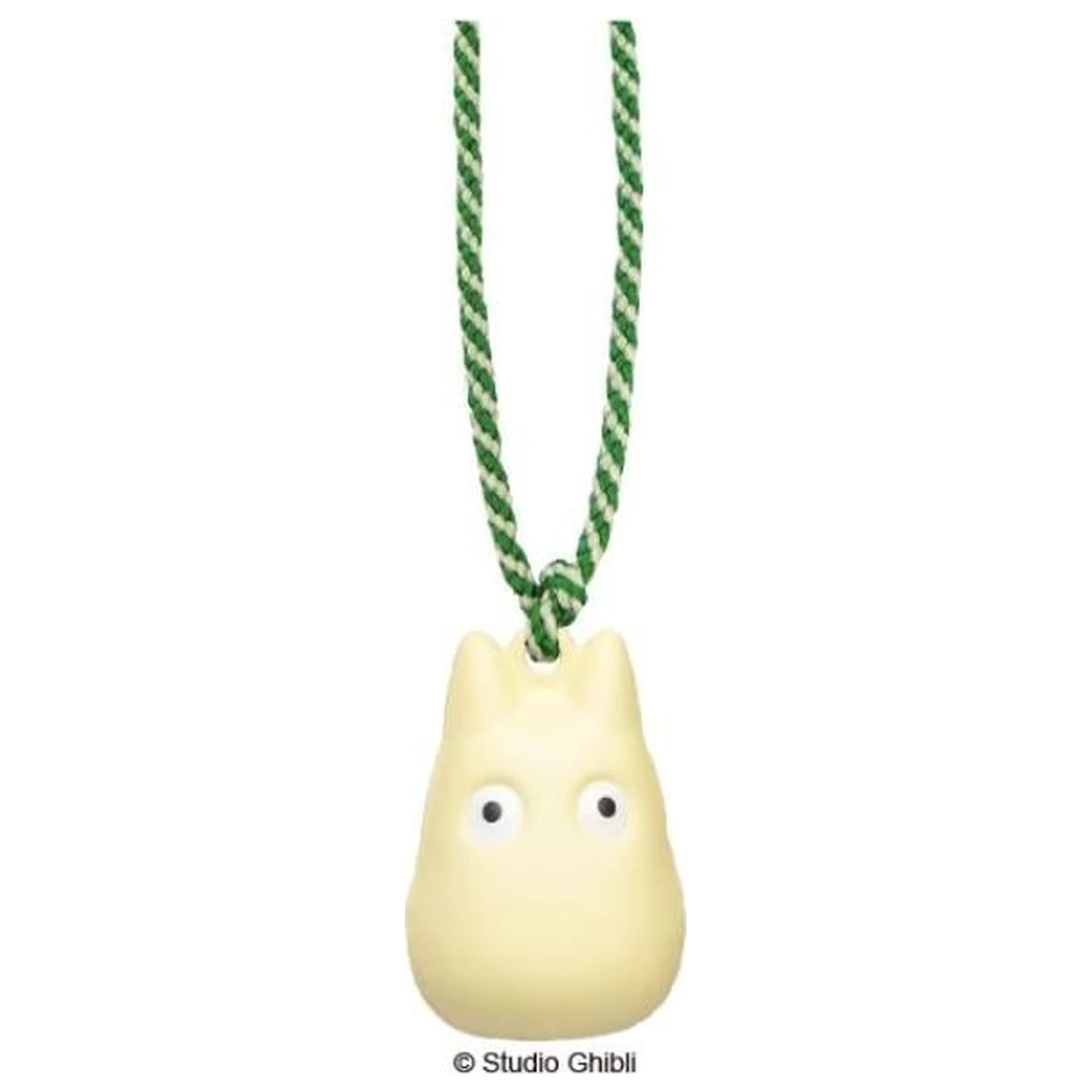 My Neighbor Totoro White Totoro Strap Bell Netsuke poza produsului