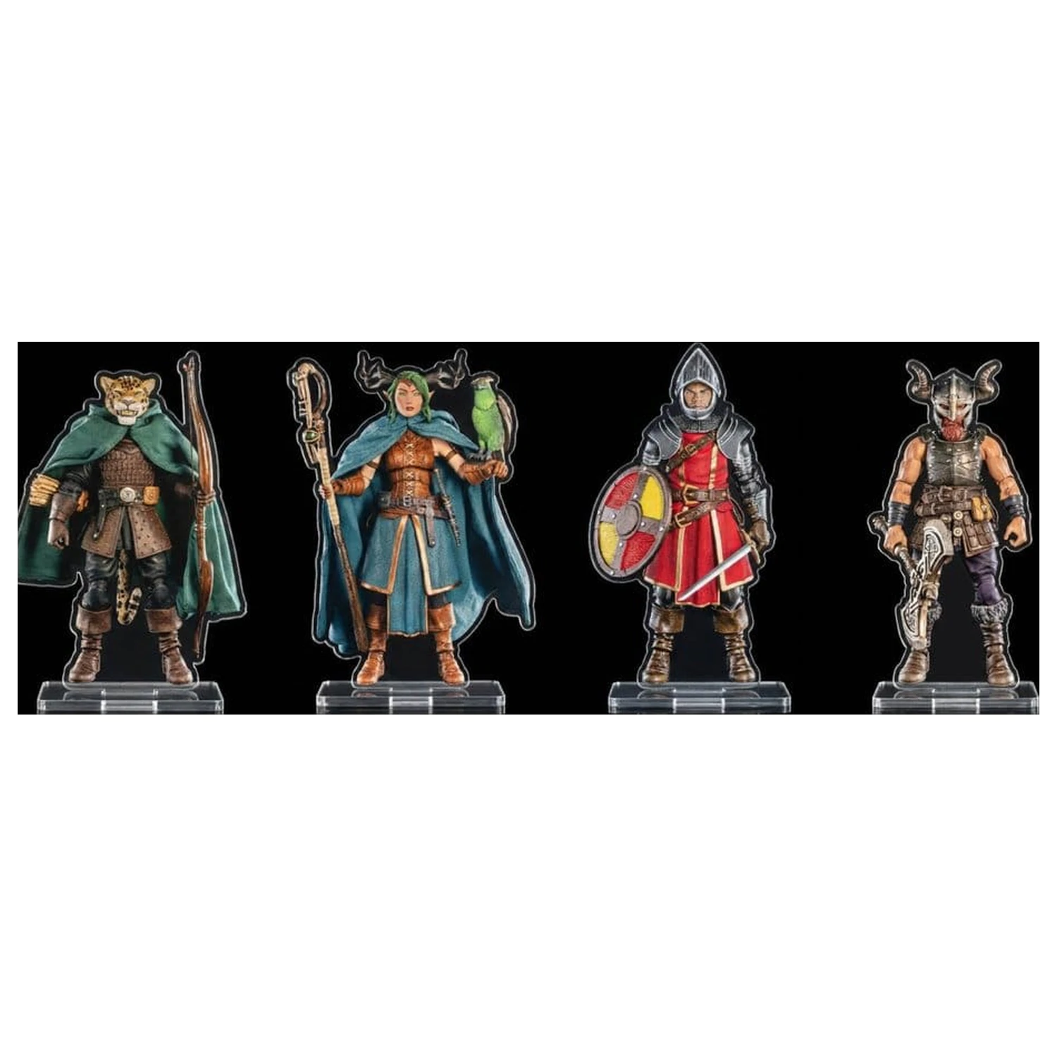 Mythic Legions Acrylic Standees piese 4-Pack Heroic Set B 3 cm poza produsului