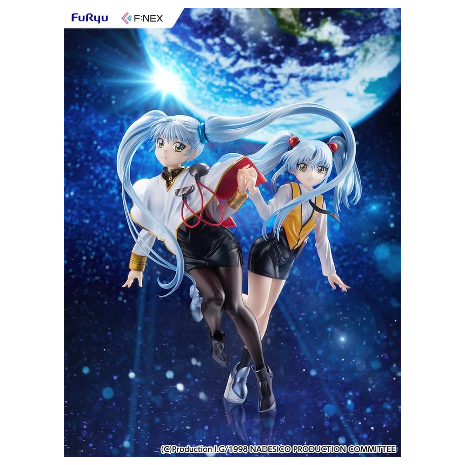 Nadesico the movie The prince of darkness figurina din PVC 1/7 Ruri Hoshino double ruriruri Ver. 22 cm poza produsului
