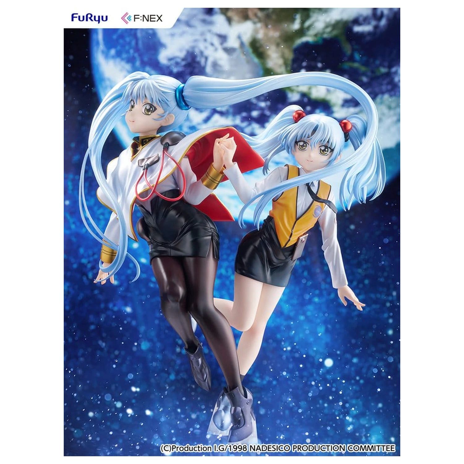 Nadesico the movie The prince of darkness figurina din PVC 1/7 Ruri Hoshino double ruriruri Ver. 22 cm poza produsului