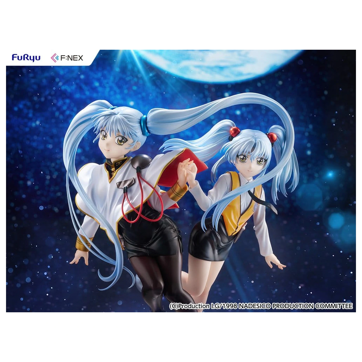 Nadesico the movie The prince of darkness figurina din PVC 1/7 Ruri Hoshino double ruriruri Ver. 22 cm poza produsului