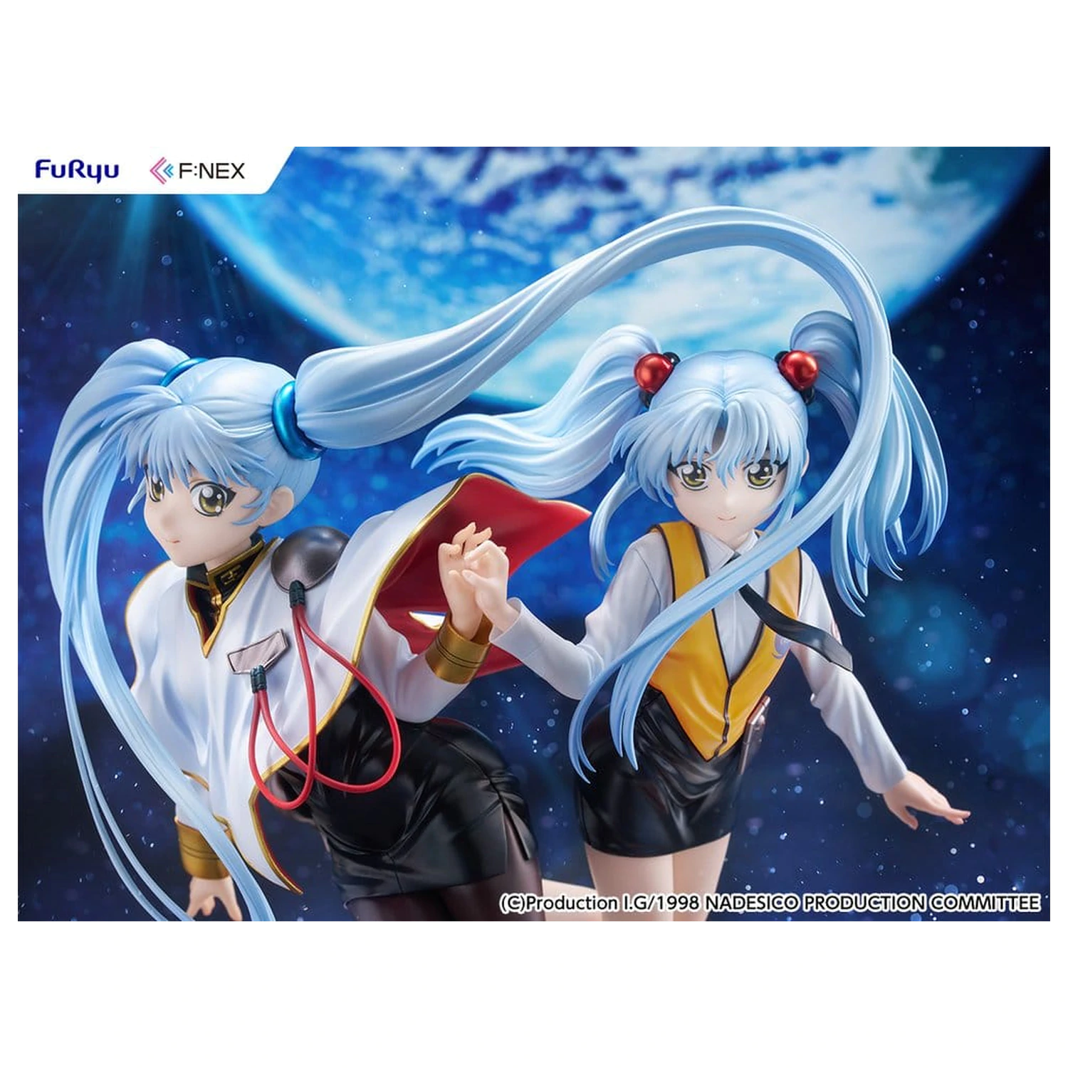 Nadesico the movie The prince of darkness figurina din PVC 1/7 Ruri Hoshino double ruriruri Ver. 22 cm poza produsului