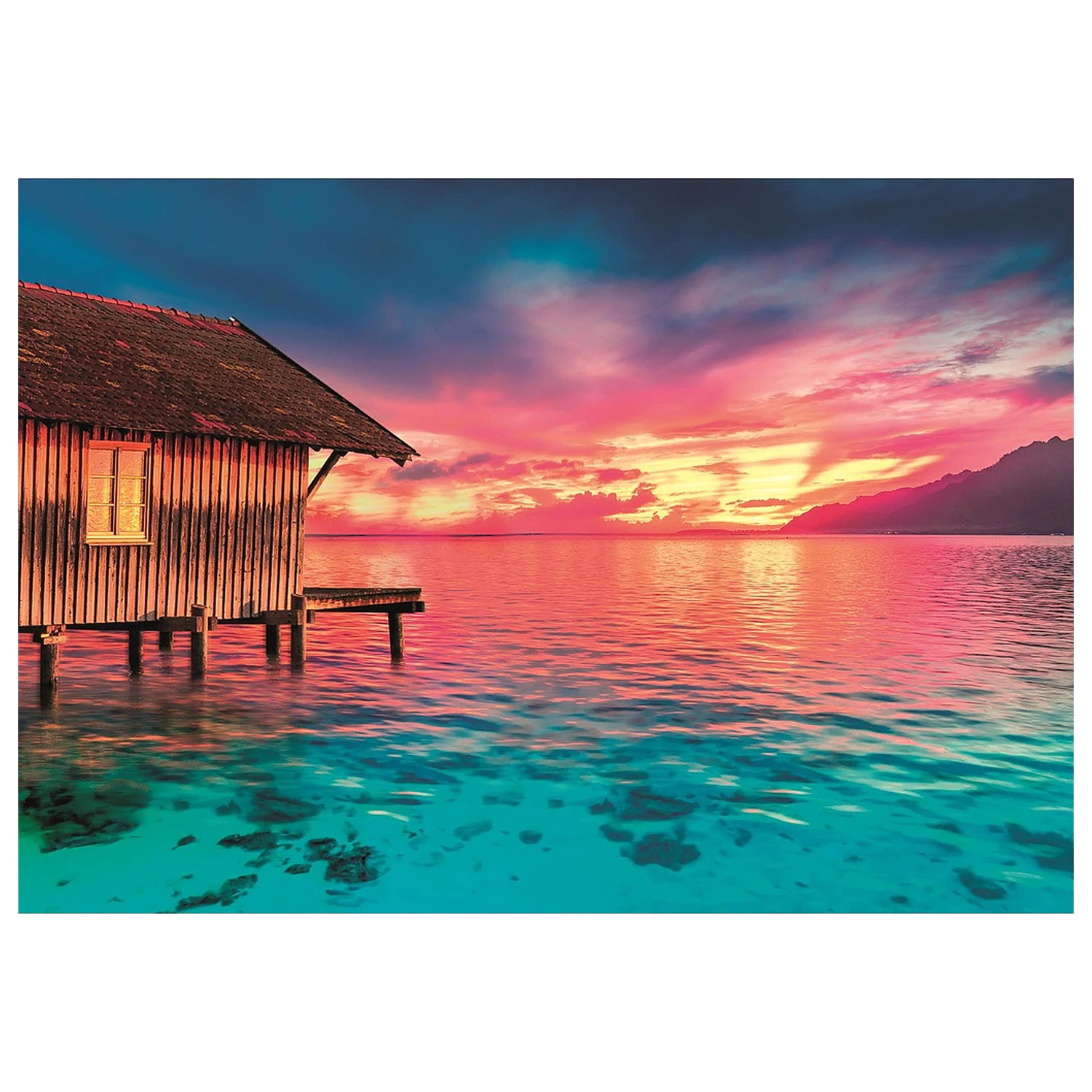 Sunset Paradise puzzle de 500 de piese Clementoni poza produsului