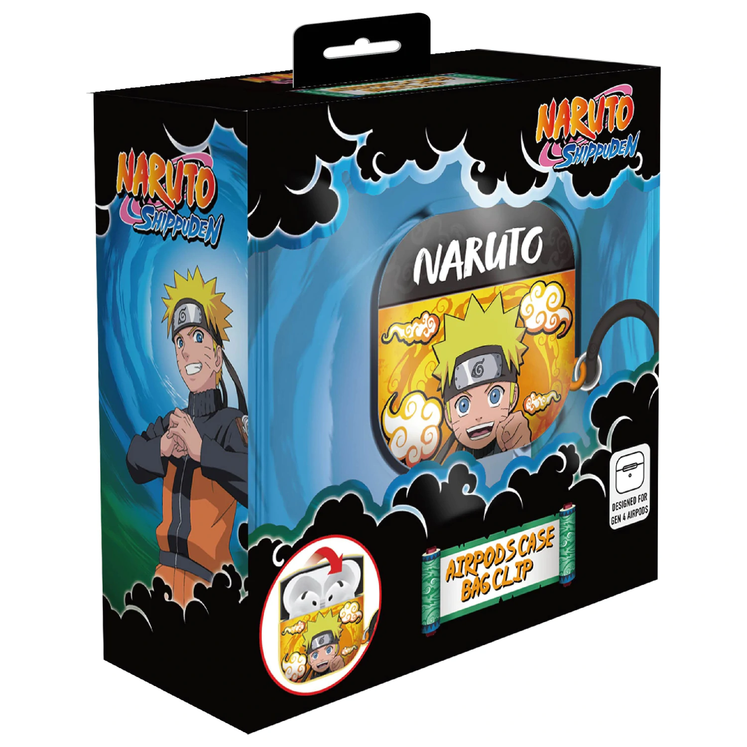 Naruto Husa AirPods 3D din Spuma cu Clip Tip Geanta poza produsului